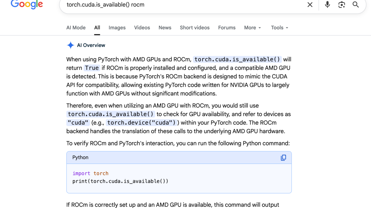 AMD Strix Halo 上运行 ROCm 7.1 + PyTorch 踩坑小记