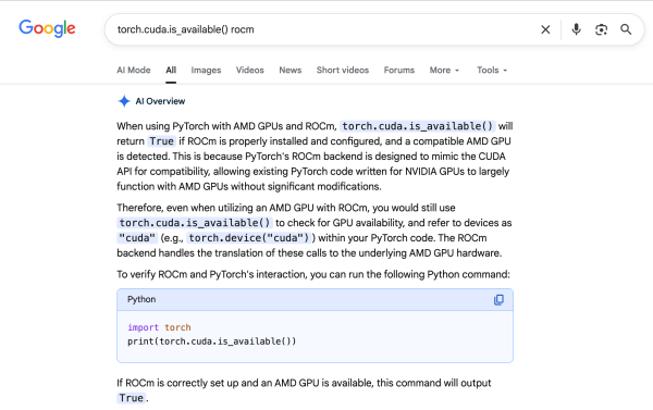 AMD Strix Halo 上运行 ROCm 7.1 + PyTorch 踩坑小记